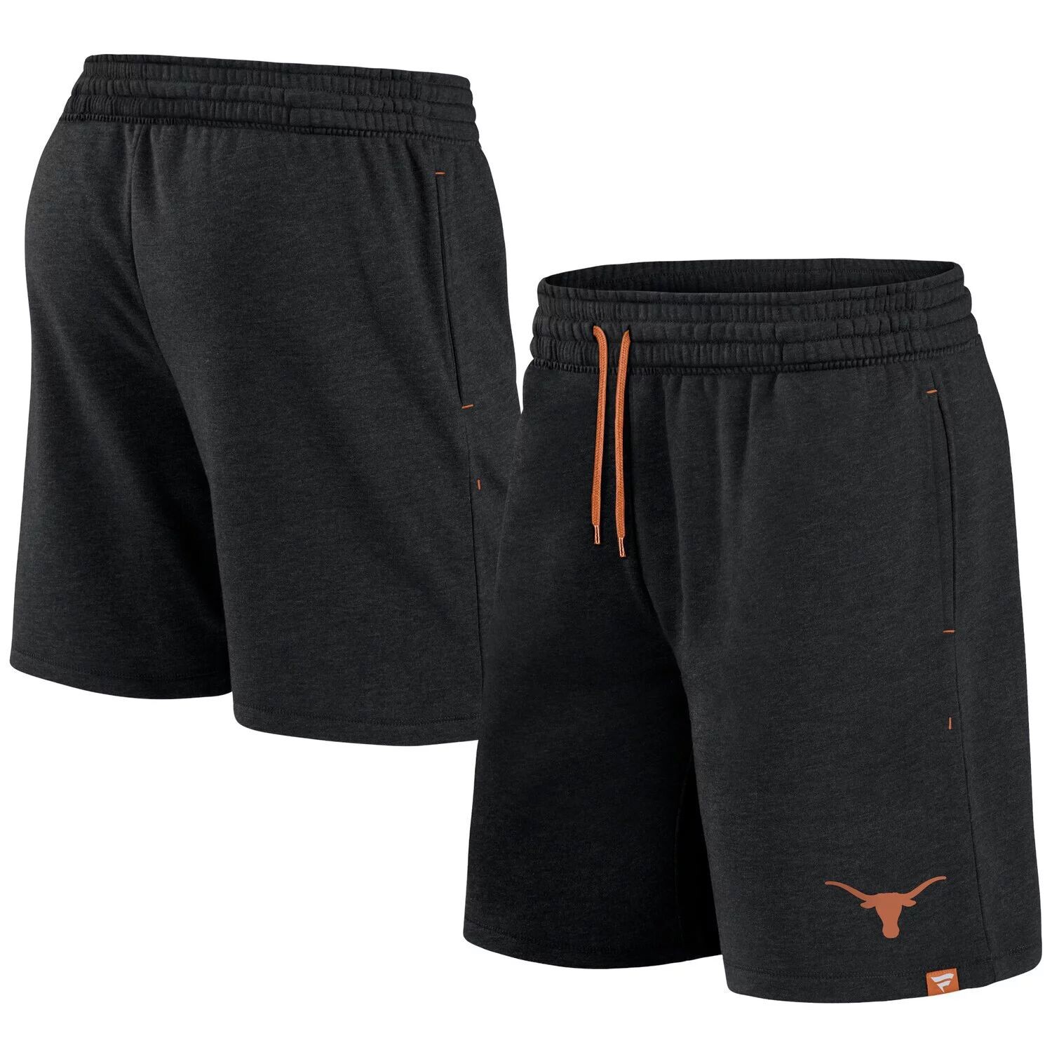 

Мужские черные фирменные шорты с логотипом Texas Longhorns Fanatics