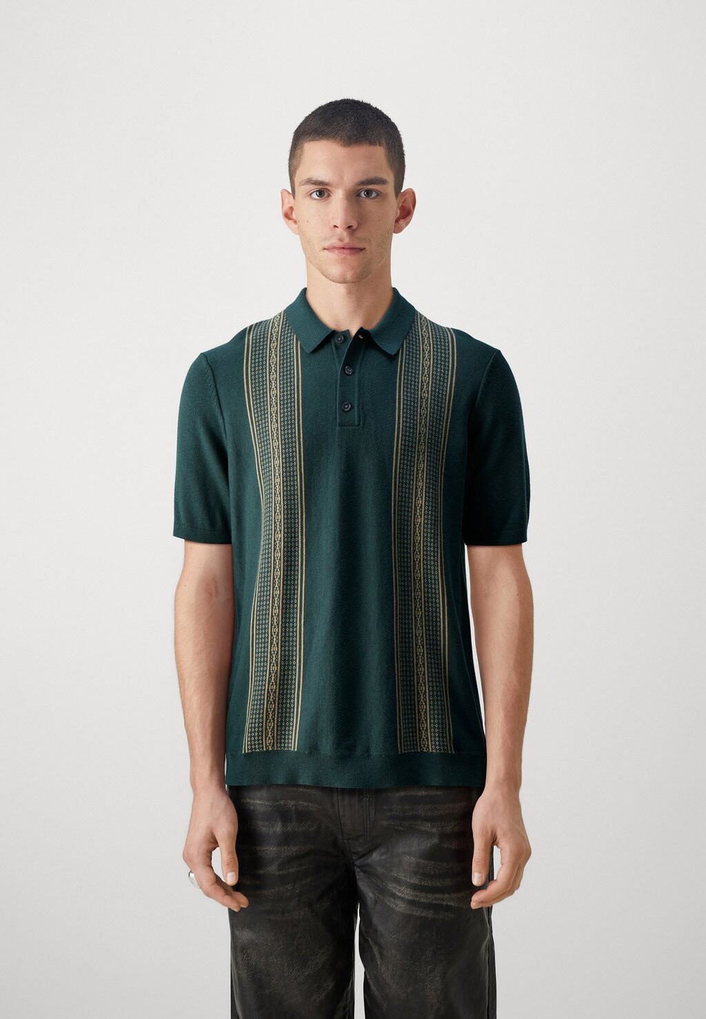 

Рубашка-поло MODERN CLASSIC 3 BUTTON SWOLO Abercrombie & Fitch, цвет darkest spruce