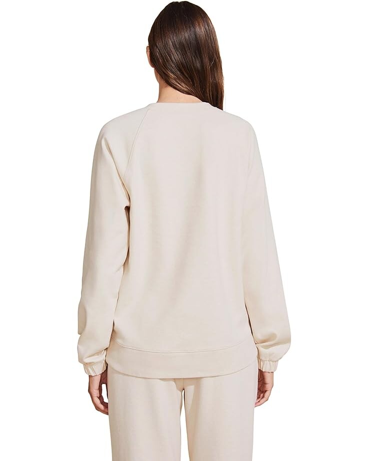 

Толстовка Eberjey Luxe Sweats - The Long Sweatshirt, цвет Botanical Oat