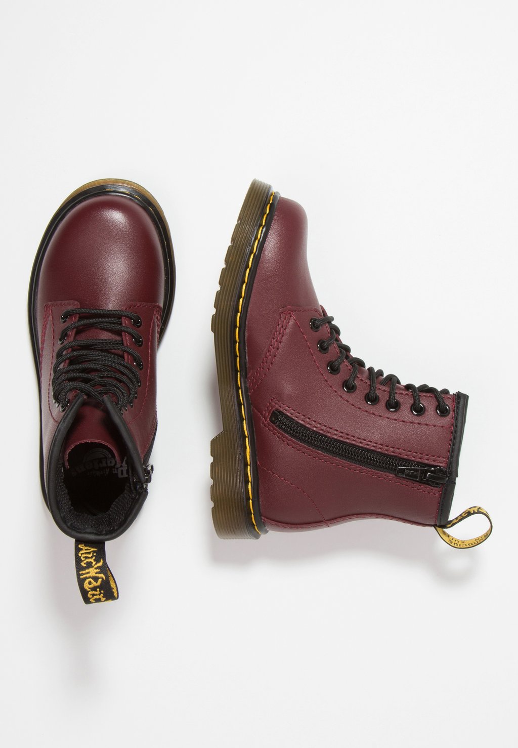 

Ботильоны на шнуровке 1460 J Softy Dr. Martens, цвет cherry red