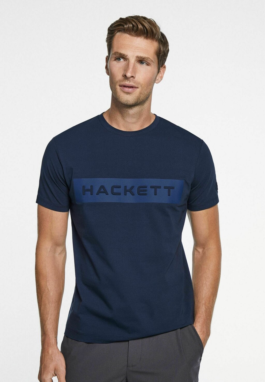 

Футболка с принтом Hackett London, синий