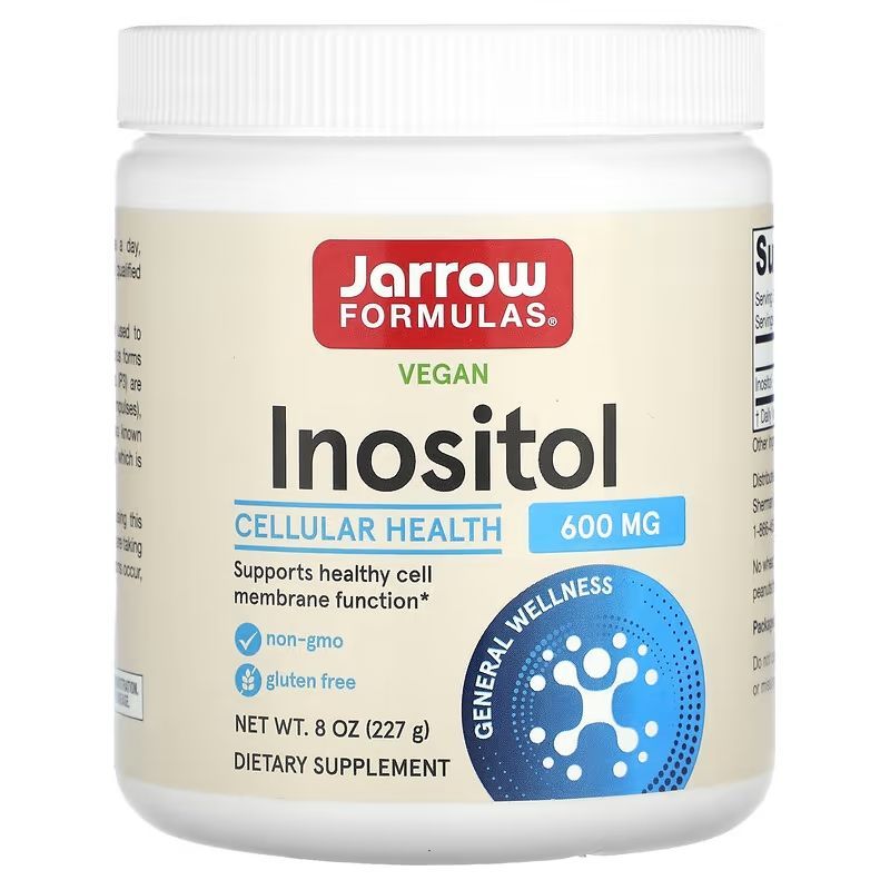 Jarrow Formulas Инозитол 600 мг 227 г (8 унций) jarrow formulas инозитол порошок 227 г 8 унций