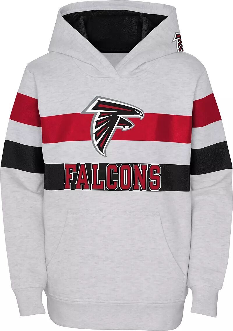

Nfl Team Apparel Молодежный пуловер с капюшоном Atlanta Falcons Dynamic Duo серого цвета