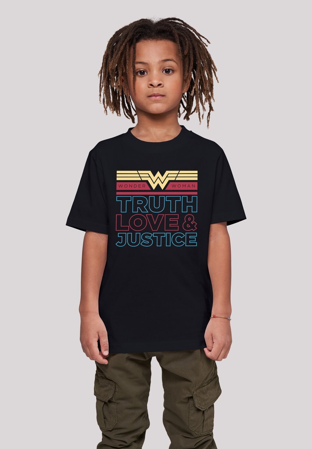 

Футболка с принтом Dc Comics Truth Love And Justice F4NT4STIC, черный