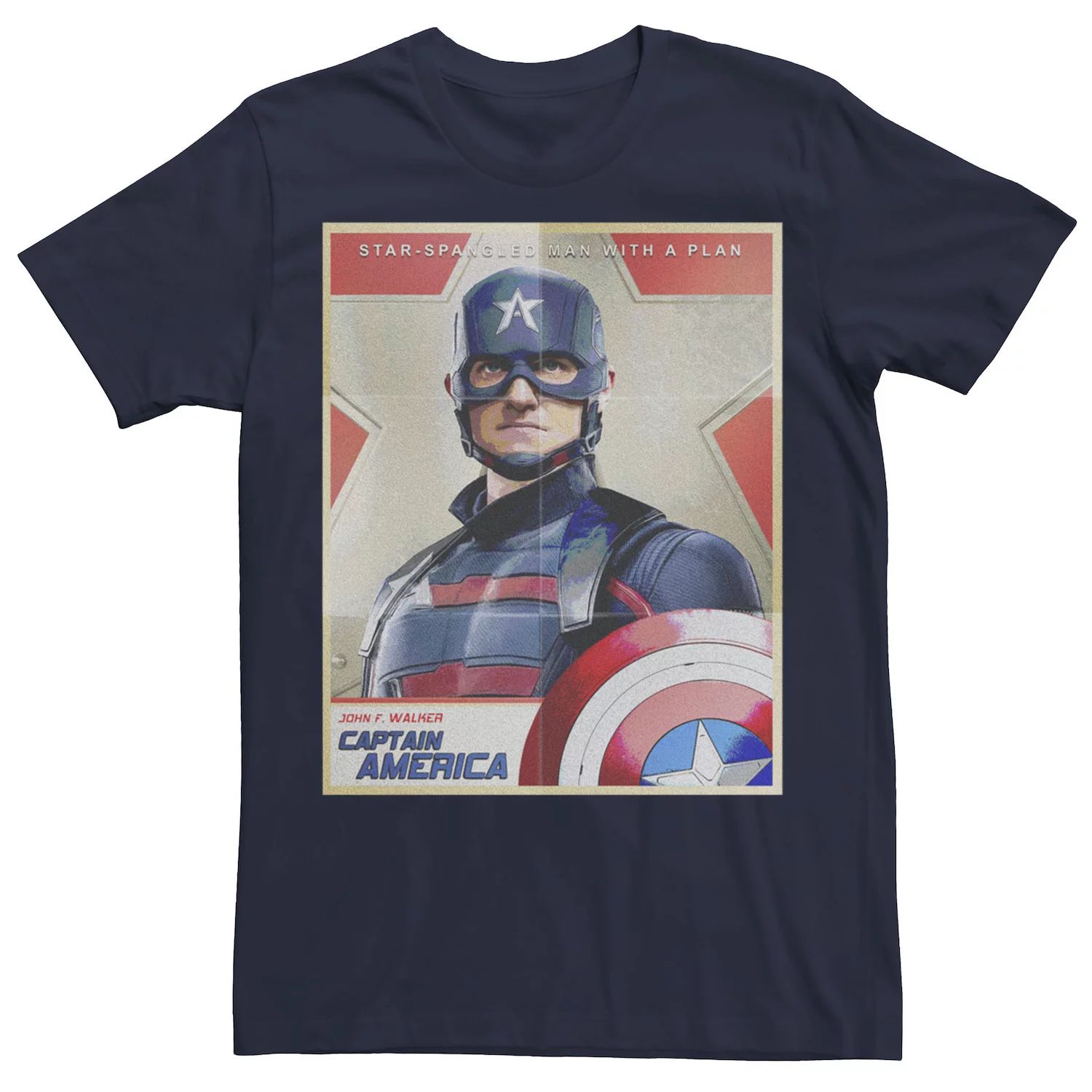 

Мужская футболка Marvel Falcon Winter Soldier Captain America Man с планом Licensed Character