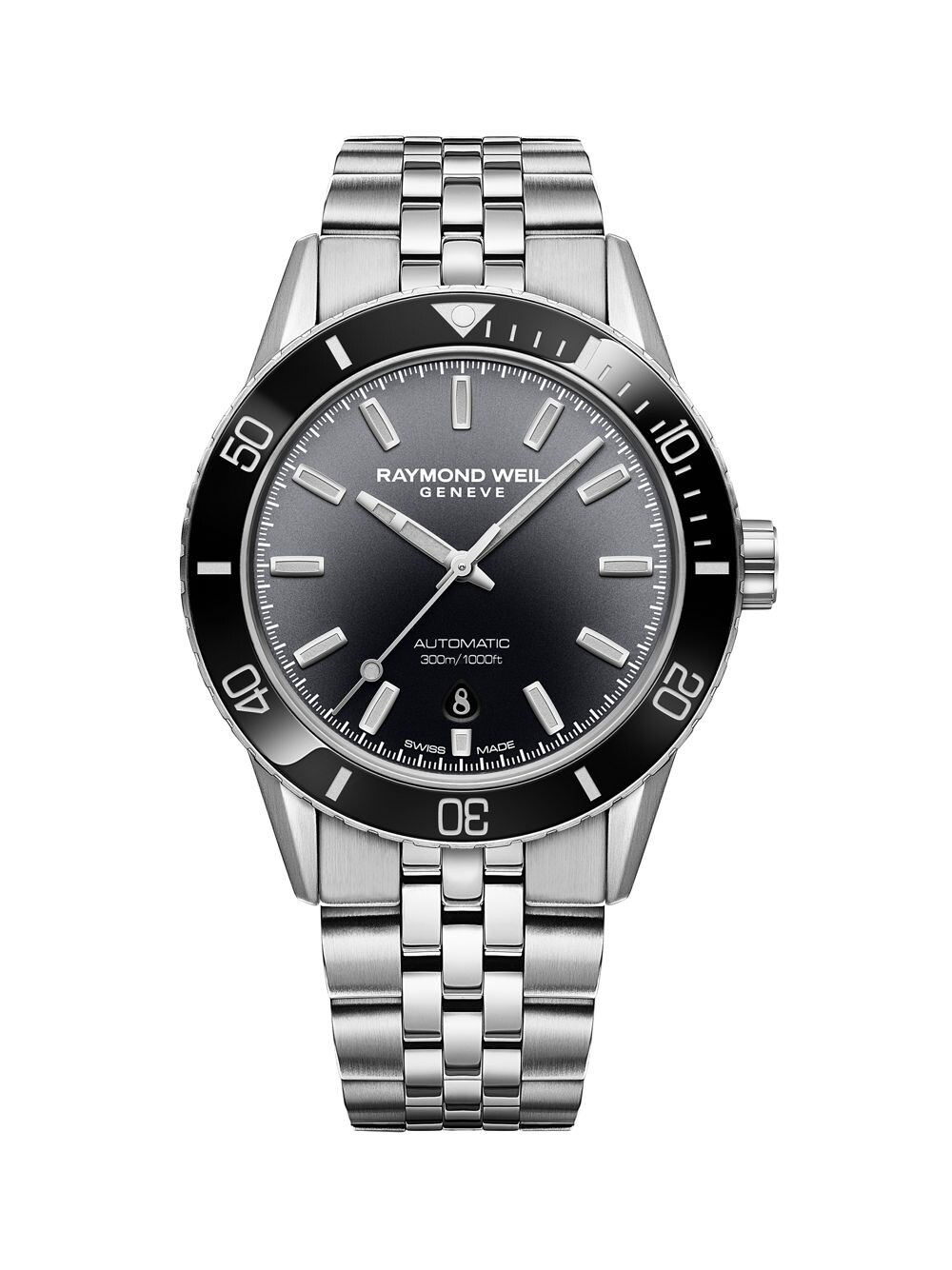 

Часы Freelancer Diver с браслетом из нержавеющей стали Raymond Weil
