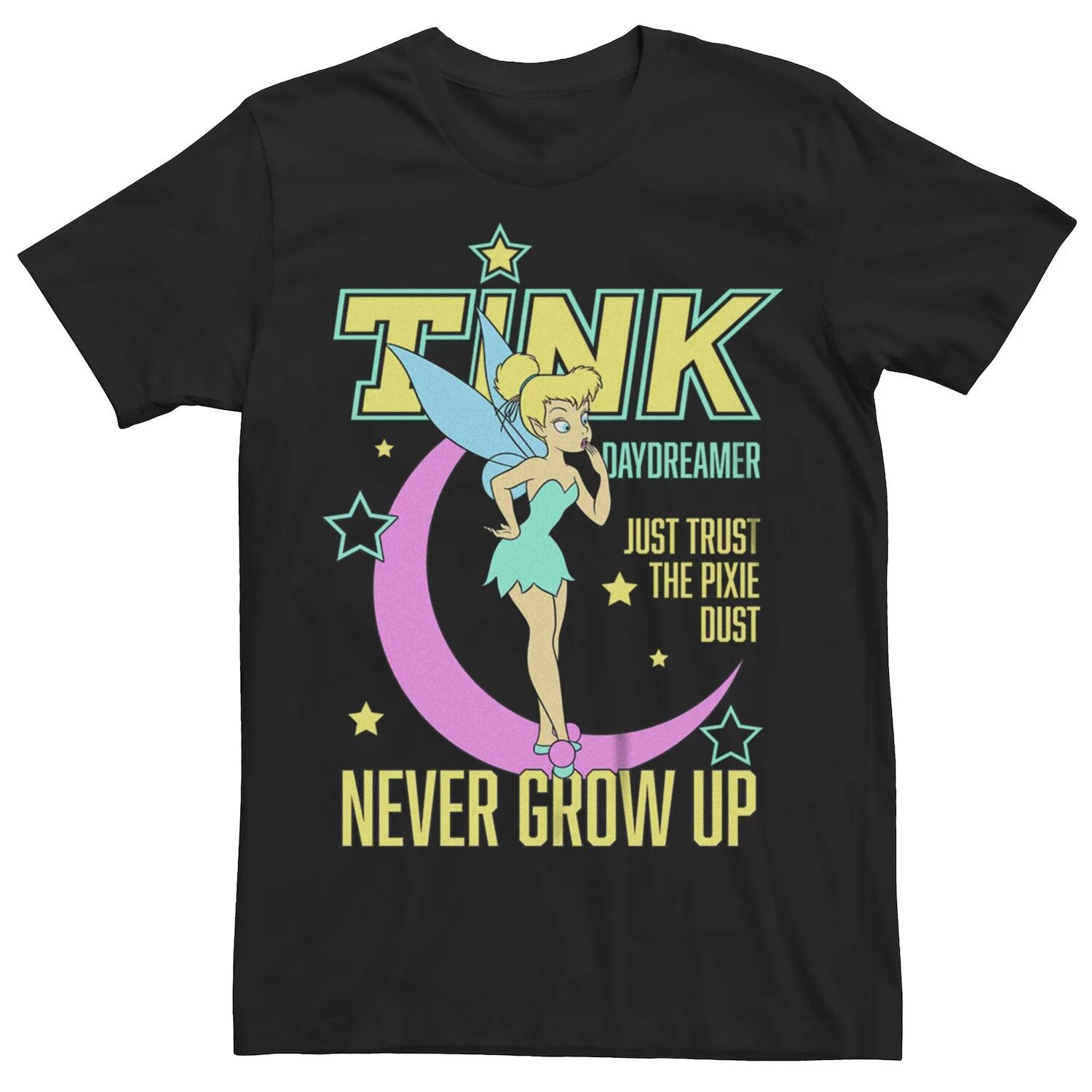 

Неоновая футболка бойфренда Disney's Peter Pan Juniors Tink Daydreamer Licensed Character