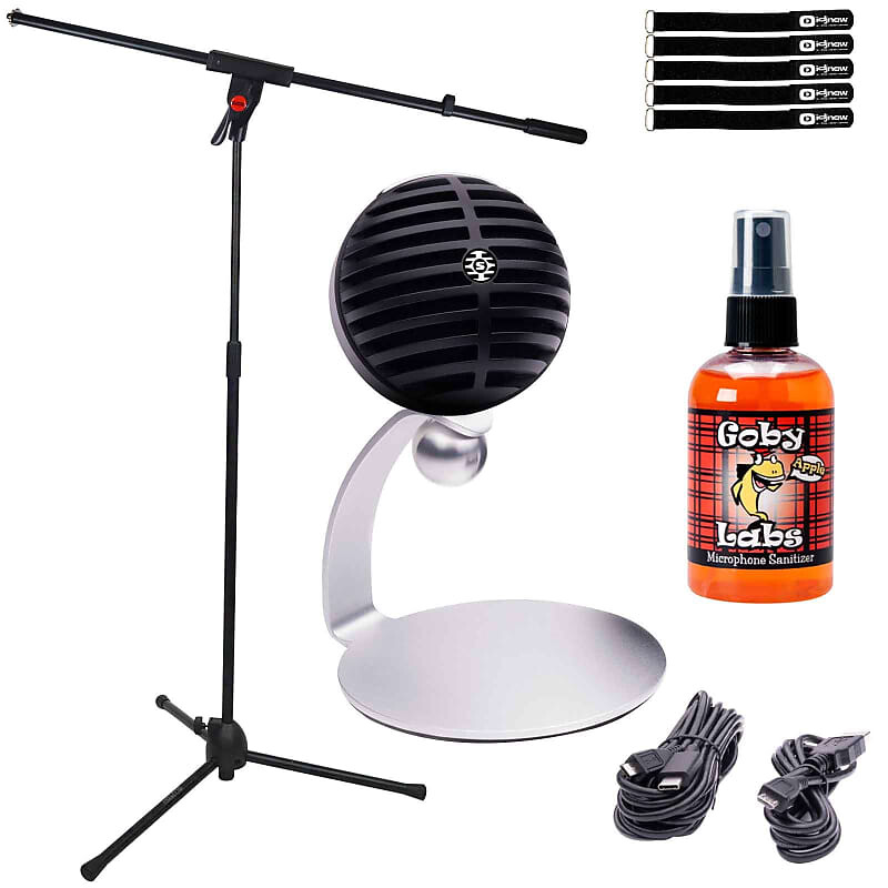 

Микрофон Shure Shure MV5C Home Office Vocal Recording Microphone w Boom Stand & Sanitizer Spray