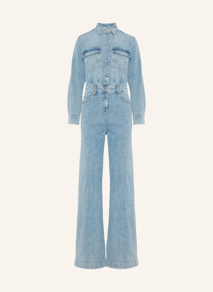 

Люкс комбинезон 7 For All Mankind, синий