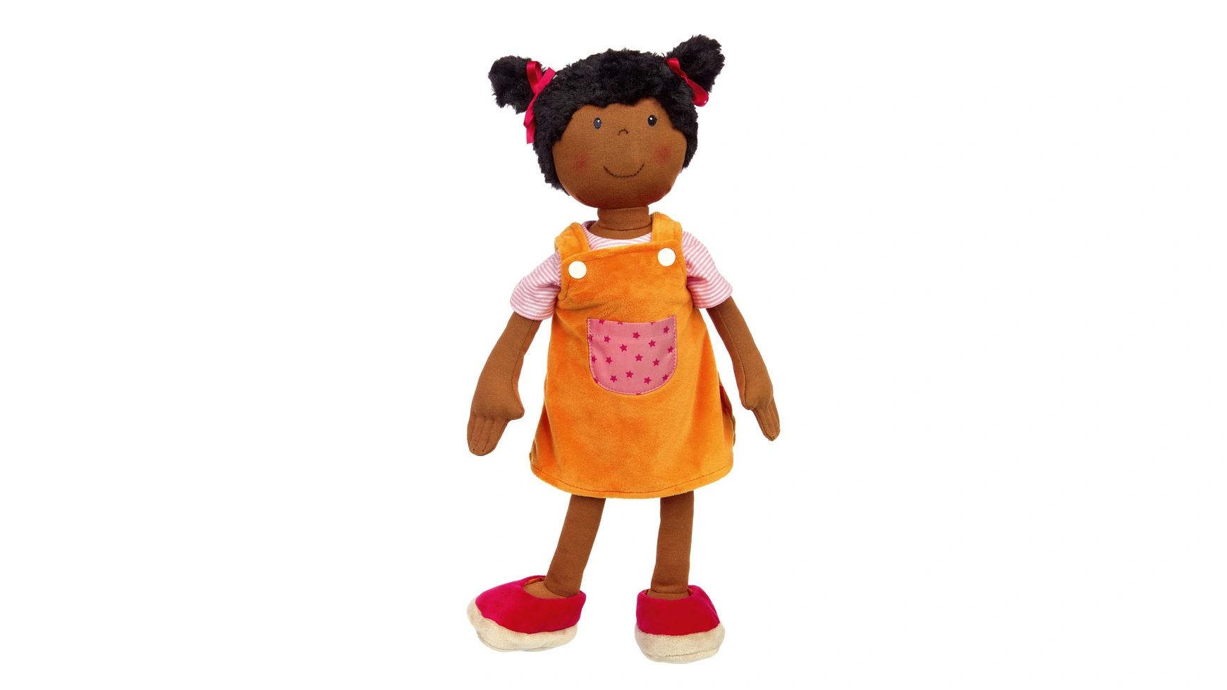 Игровая кукла квенди розово-оранжевая Sigikid