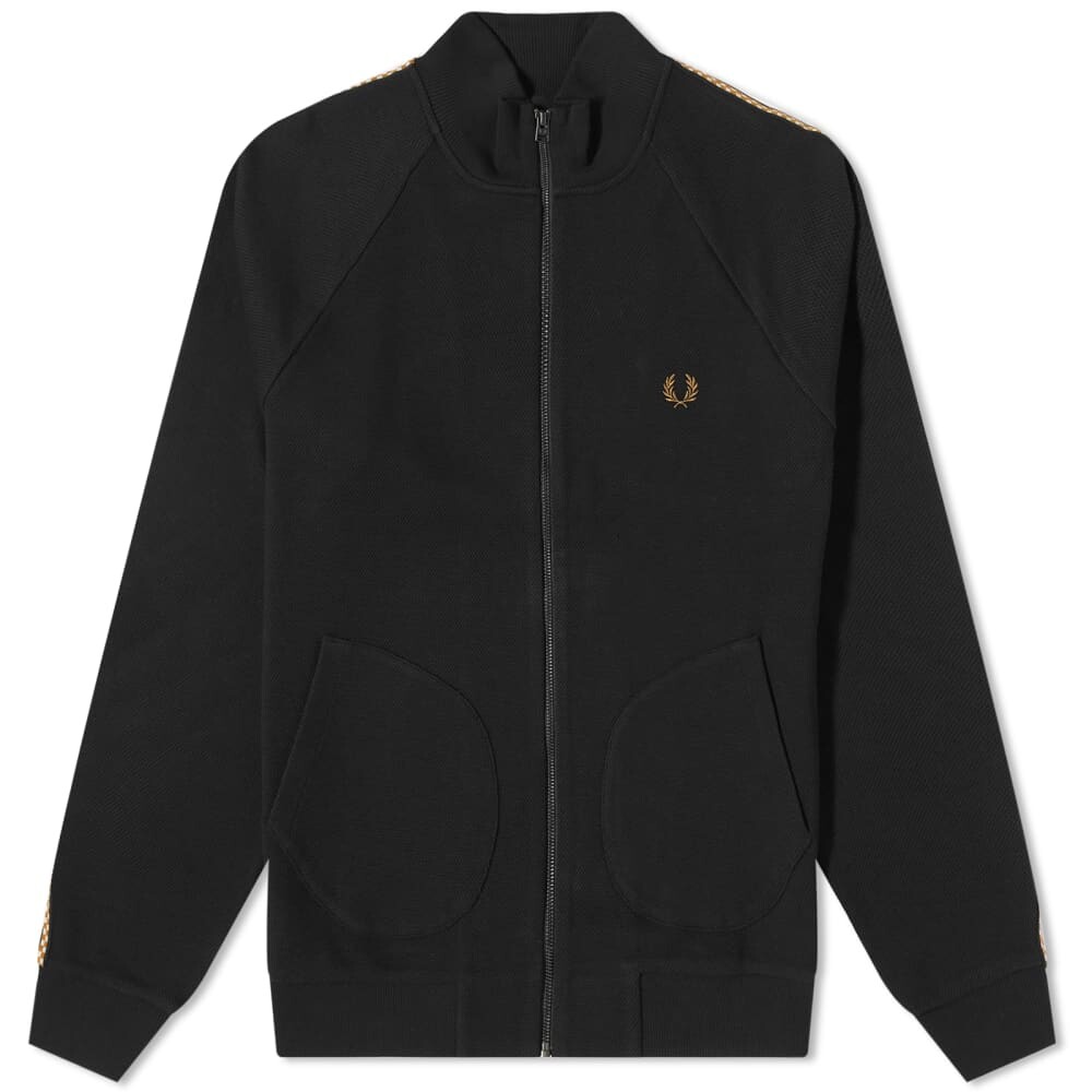 

Спортивная куртка Fred Perry с клетчатой ​​лентой, черный