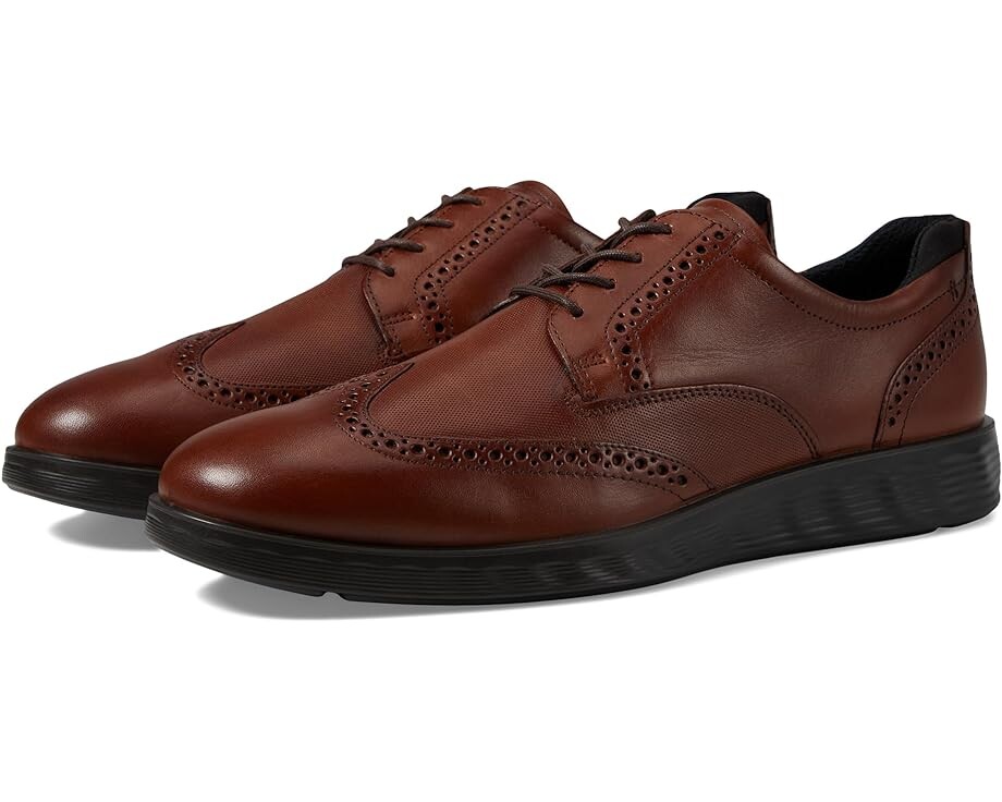 

Оксфорды ECCO S Lite Hybrid Brogue, цвет Cognac/Black