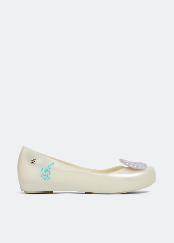 

Балетки Melissa Ultragirl + Little Mermaid BB Ballerinas, белый
