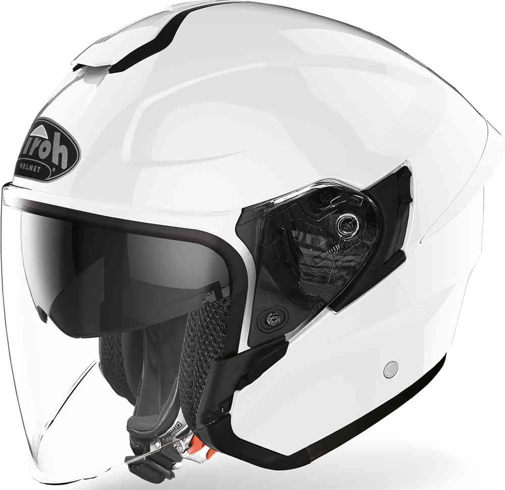 Цветной реактивный шлем H.20 Airoh, белый гаражный реактивный шлем airoh черный мэтт