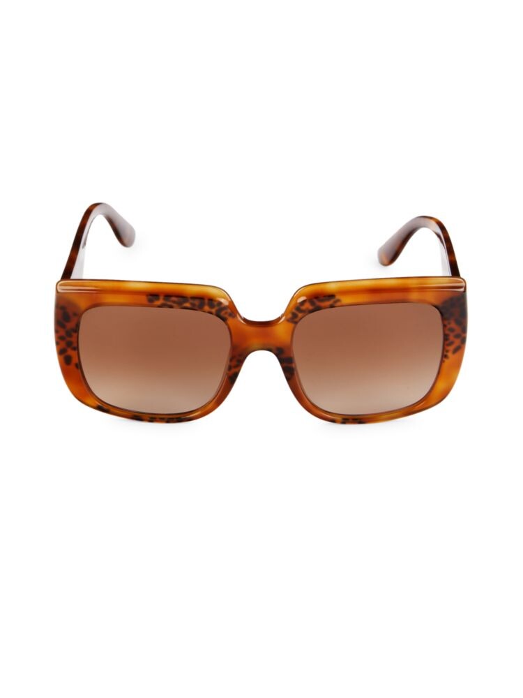 

Прямоугольные солнцезащитные очки 54MM Dolce&Gabbana, коричневый
