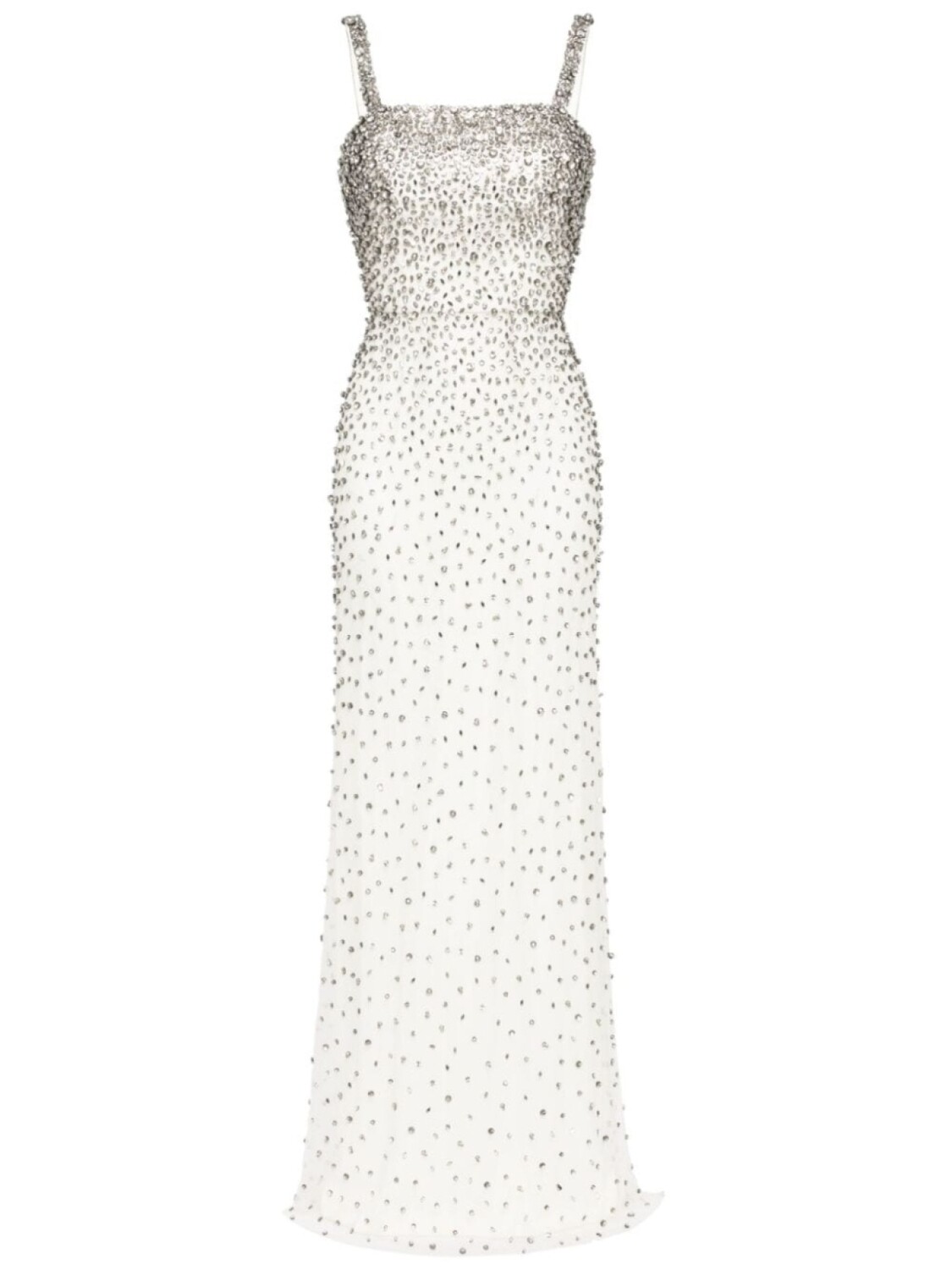 

Jenny Packham платье макси Cherry с кристаллами, серый