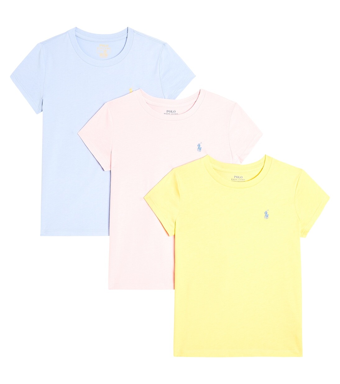 

Комплект из 3 футболок из хлопкового трикотажа. Polo Ralph Lauren, мультиколор