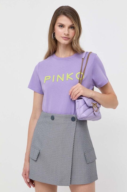 

Футболка из хлопка Pinko, фиолетовый