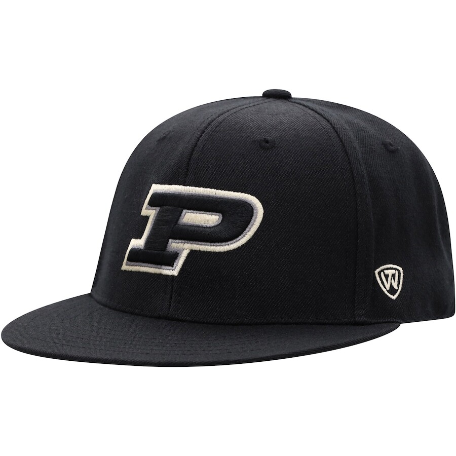 

Бейсболка Top of the World Purdue Boilermakers, черный