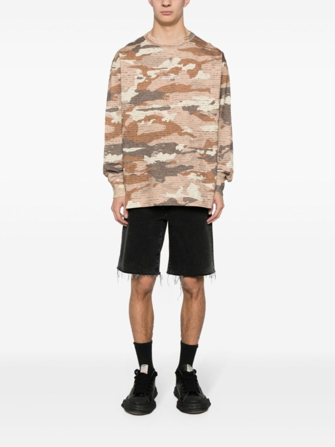 

Acne Studios толстовка с абстрактным принтом, коричневый