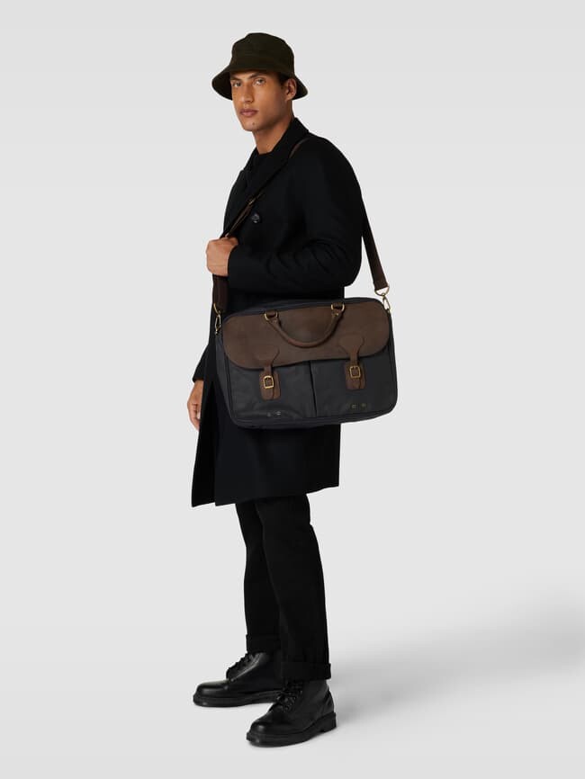 

Сумка для ноутбука с ручкой для переноски Barbour, темно-синий