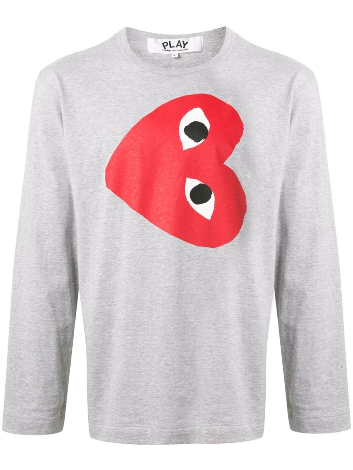 

Футболка с принтом Comme Des Garçons Play, серый