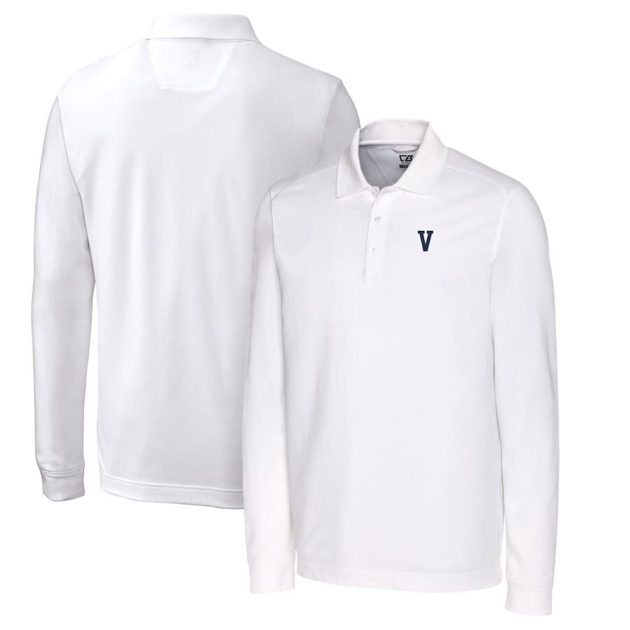 

Поло с длинным рукавом Cutter & Buck Villanova Wildcats, белый