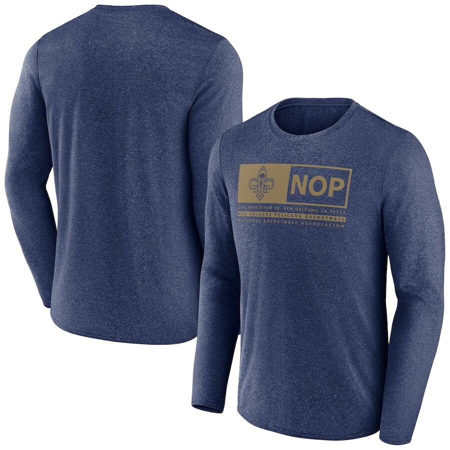 

Футболка с длинным рукавом Fanatics Branded New Orleans Pelicans, нави