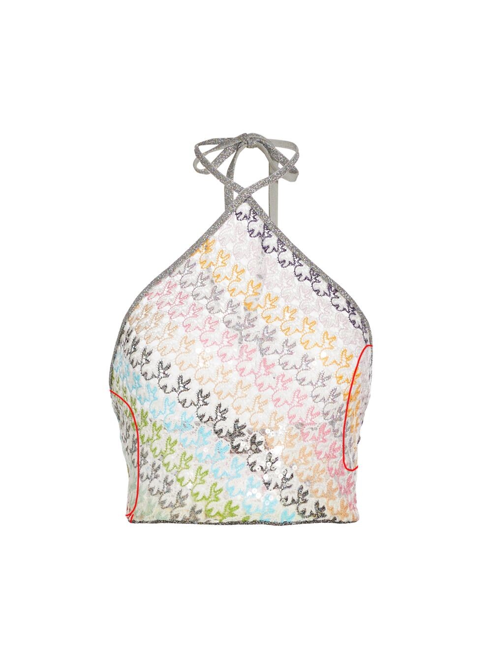 

Вышитый топ с вырезом халтер Missoni, разноцветный