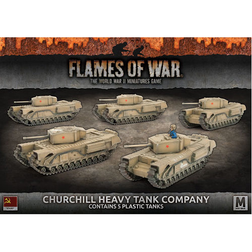 Фигурки Flames Of War: Churchill Heavy Tank Company фигурки churchill 3″ gun carrier x2