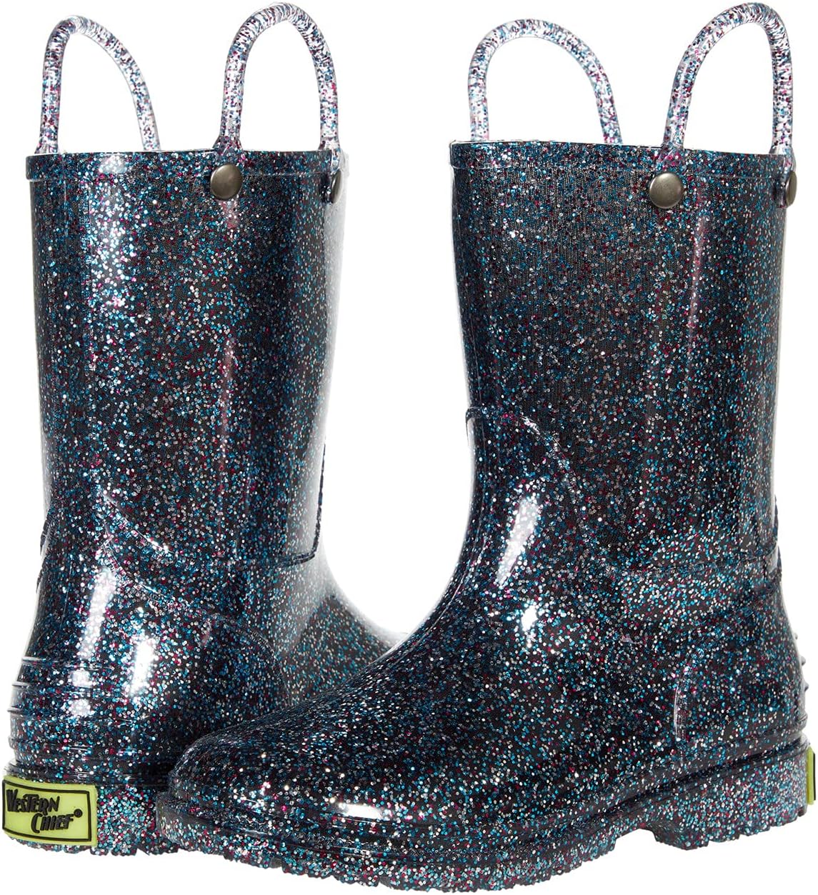 Резиновые сапоги Glitter Rain Boots Western Chief, мульти резиновые сапоги limited edition printed rain boots western chief цвет tractor tough taupe