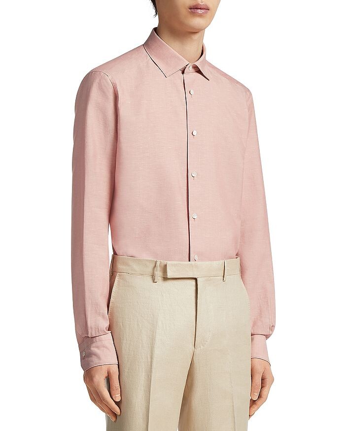 

Рубашка из смесового хлопка с перекрестными ремешками Zegna