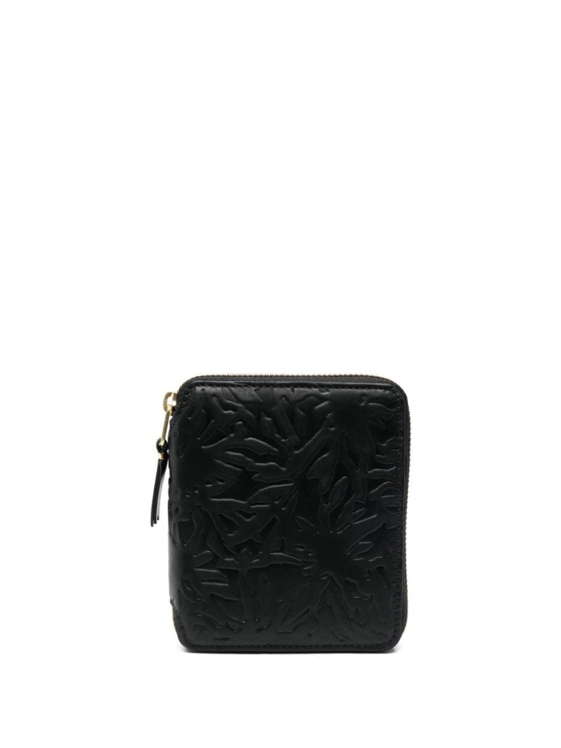 

Comme Des Garçons Wallet кошелек с круговой молнией и тиснением Forest, черный