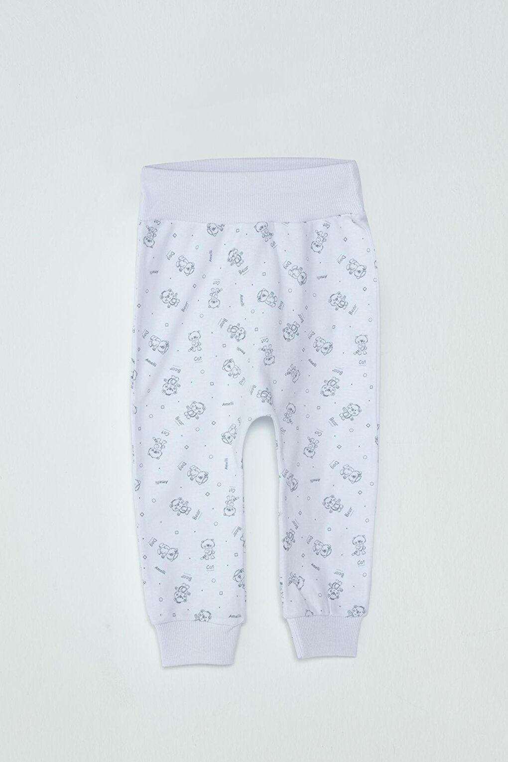 цена Спортивные штаны для маленьких девочек с животным рисунком JackandRoy, белый