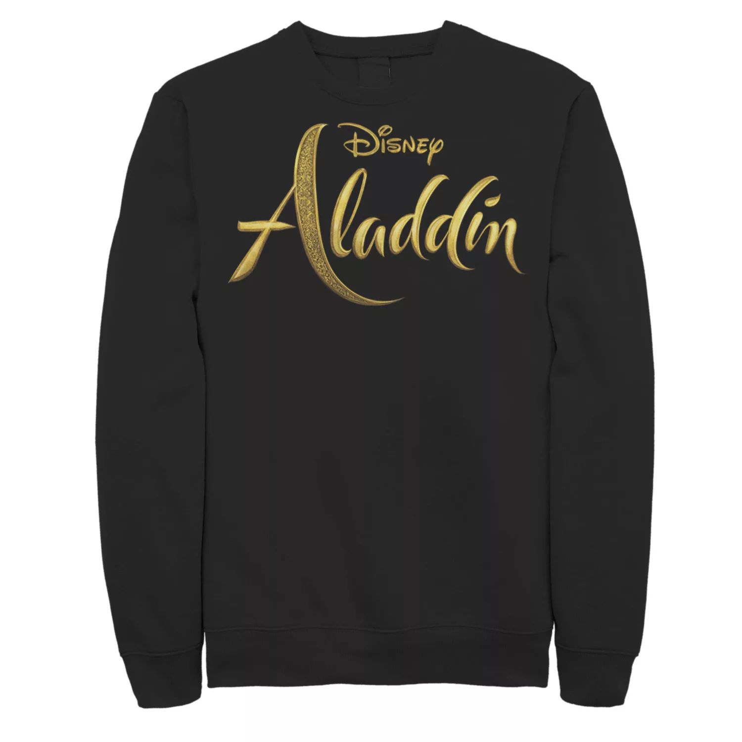 Мужской свитшот с логотипом Aladdin Disney, черный