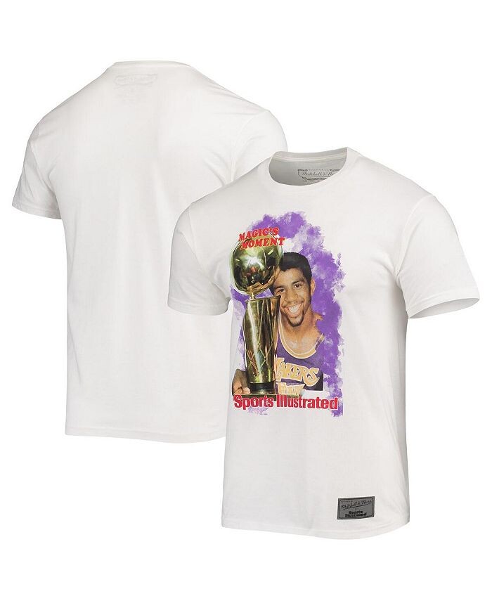 

Мужская белая футболка Los Angeles Lakers с логотипом Magic Johnson x Sports Illustrated Mitchell & Ness, белый