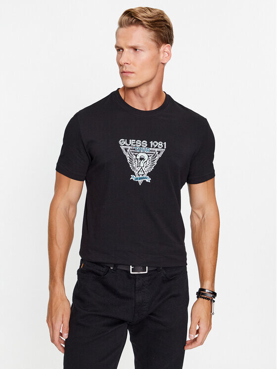 

Футболка стандартного кроя Guess, черный