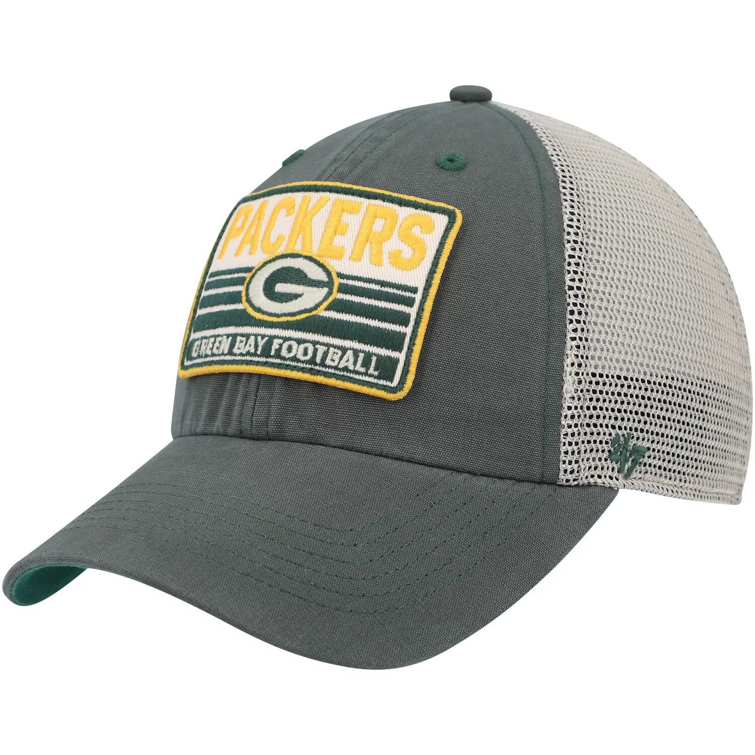 

Мужская кепка Snapback Four Stroke Clean Up Green Bay Packers '47 зеленого/натурального цвета