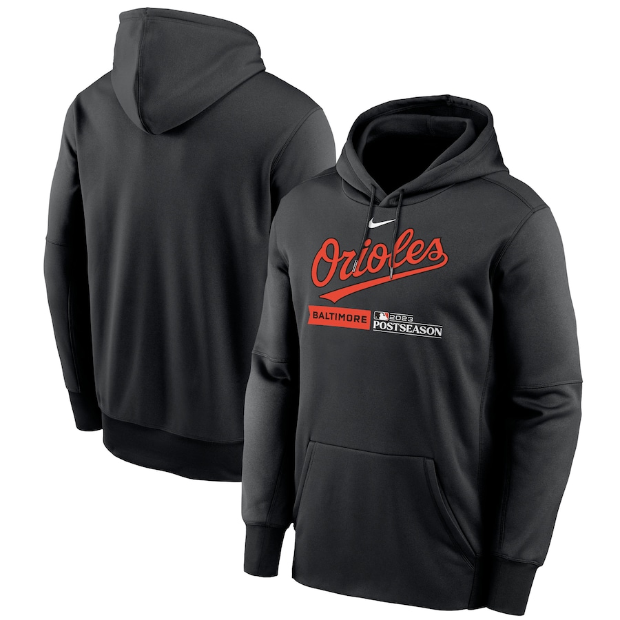 

Пуловер с капюшоном Nike Baltimore Orioles, черный