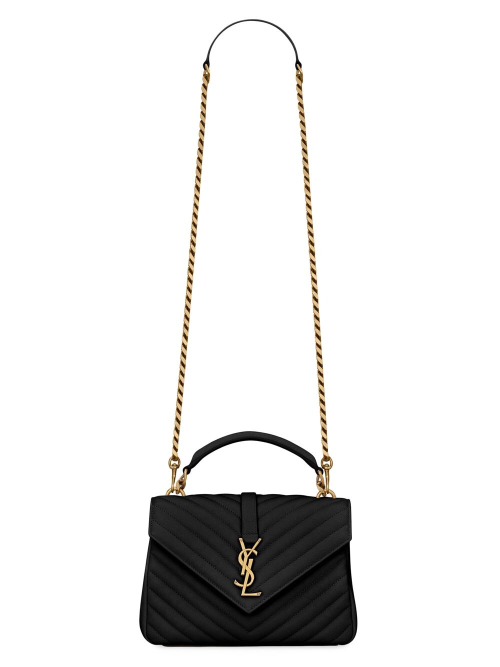 

Сумка College среднего размера с цепочкой из стеганой кожи Saint Laurent