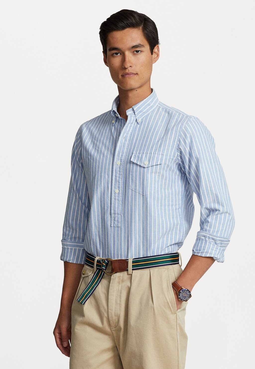 

Рубашка ДЛИННЫЙ РУКАВ Polo Ralph Lauren, синий/белый