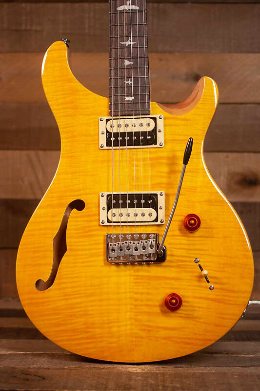 

Электрогитара PRS SE Custom 22, Semi-Hollow, Santana Yellow