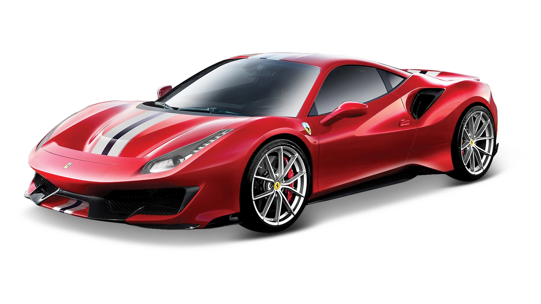 Bburago 1:24 FERRARI 488 PISTA bburago 1 24 ferrari 488 pista sports car static die cast vehicles collectible model car toys