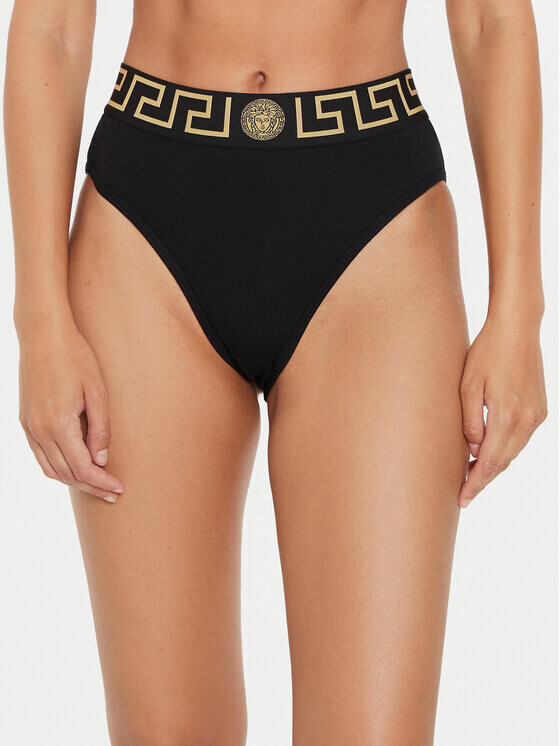 

Классические трусики с завышенной талией Versace, черный