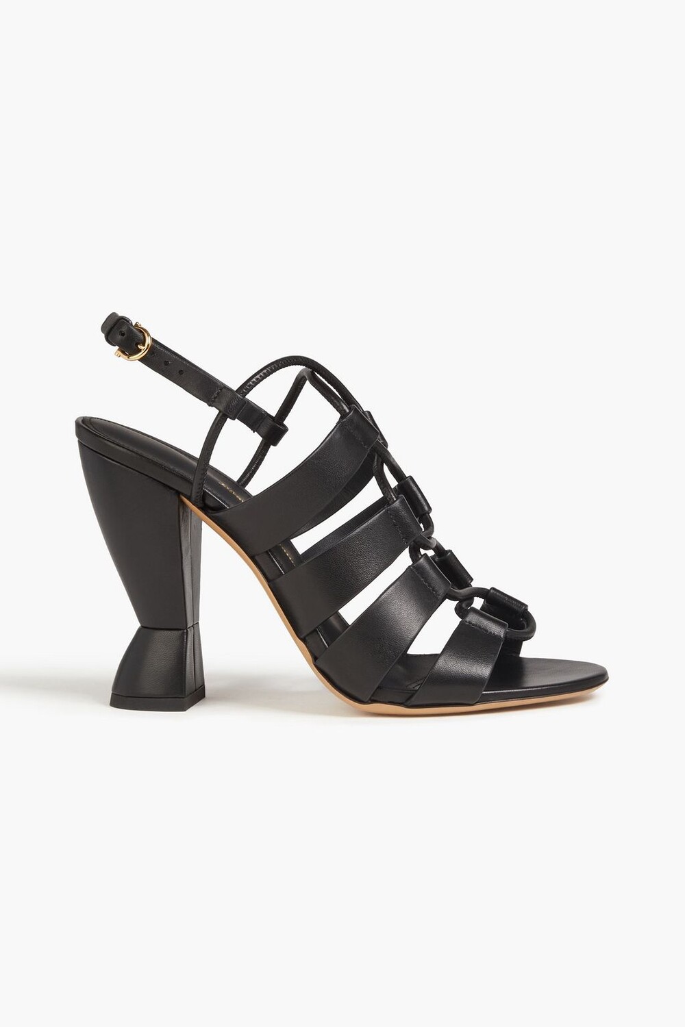 

Кожаные сандалии Sirmio на шнуровке FERRAGAMO, черный