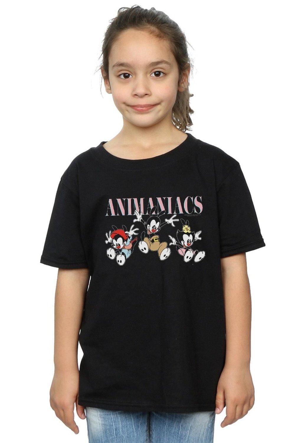 Хлопковая футболка Group Jump Animaniacs, черный