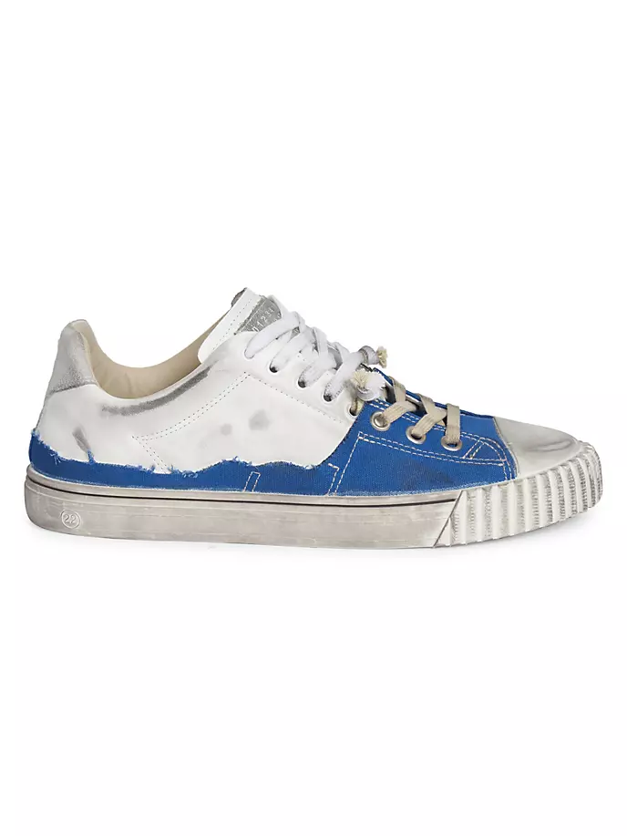 

Низкие кеды New Evolution из кожи и денима Maison Margiela, белый