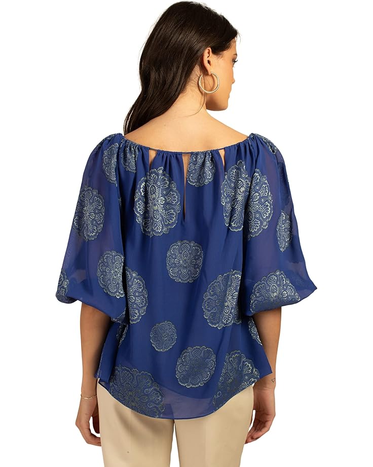 

Топ Trina Turk Saloni Top, цвет Bengal Blue/Ocean