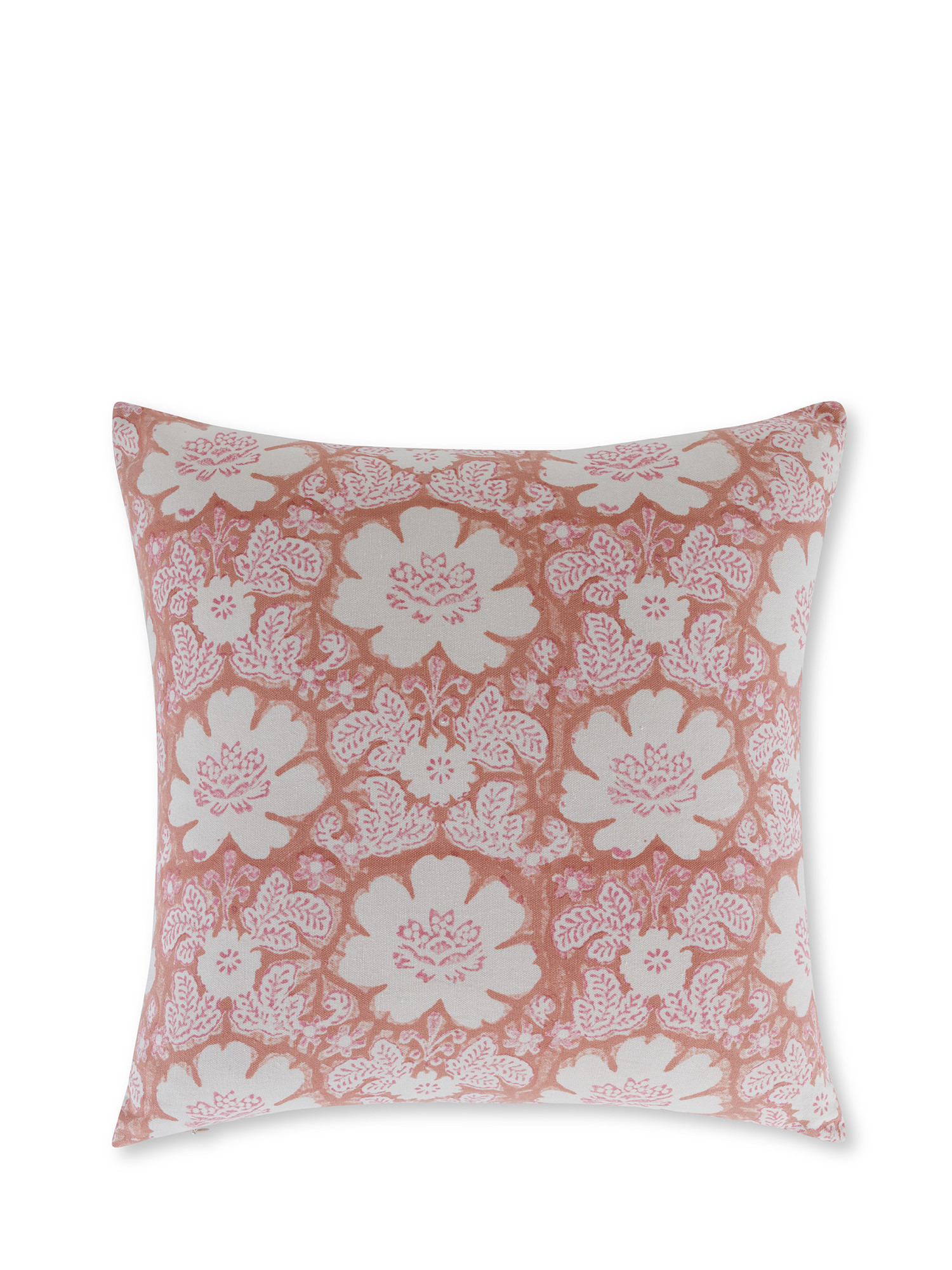 Подушка с цветочным принтом 45х45 см Coincasa, розовый printio подушка два цветка пуансеттии