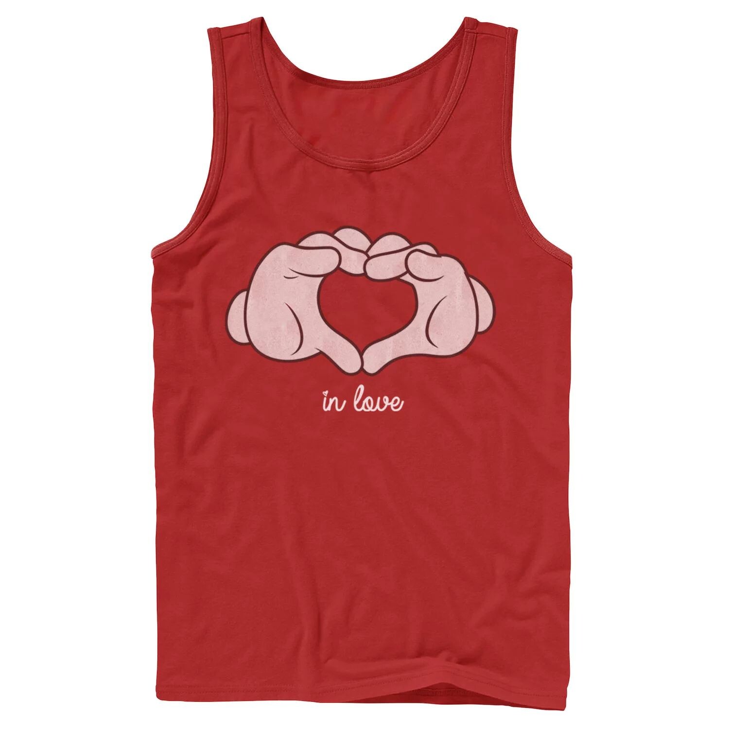 

Мужская майка Disney Mickey Mouse Heart Hands In Love